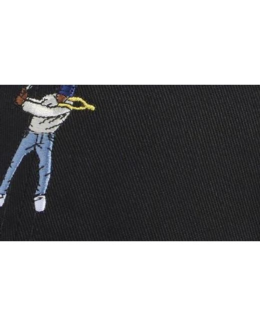 EASTSIDE GOLF Black Swingman Embroidered Dad Adjustable Baseball Cap for men