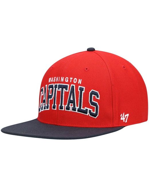 '47 Red Washington Capitals Captain Snapback Hat