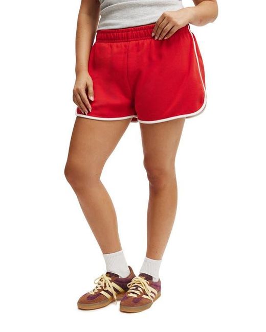 Cotton On Red Dolphin Hem Micro Mini Short