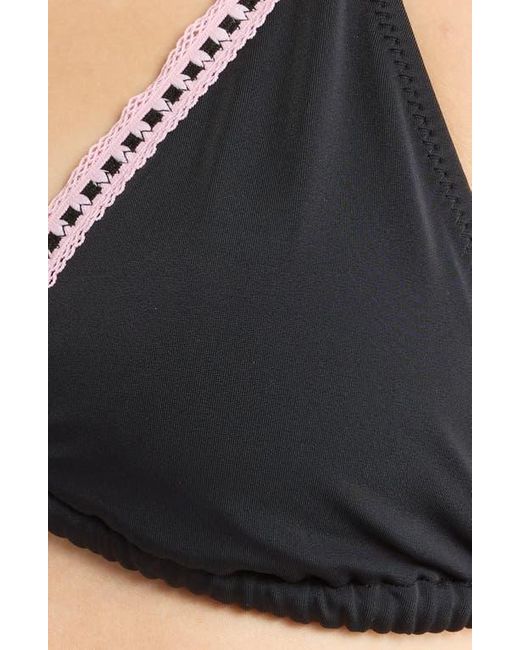 PacSun Black Lacey Day Side Tie Swim Bottoms