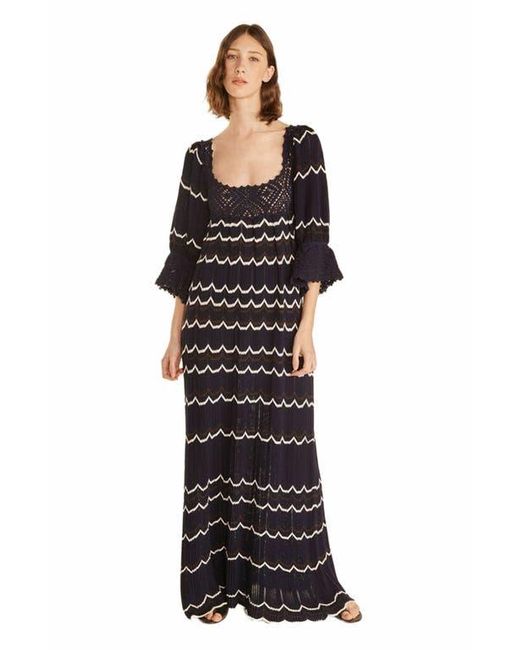 Rebecca Taylor Black Lace Sweater Dress