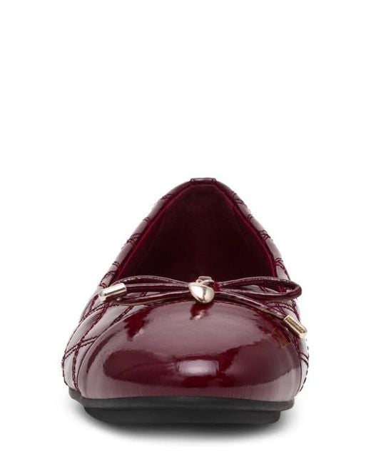 Anne Klein Red Luci Cap Toe Ballet Flat