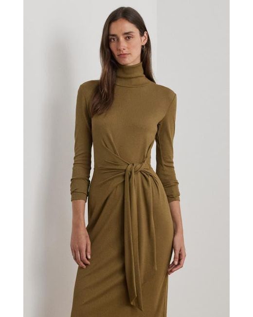 louren】back tie 脂っこ corduroy dress 