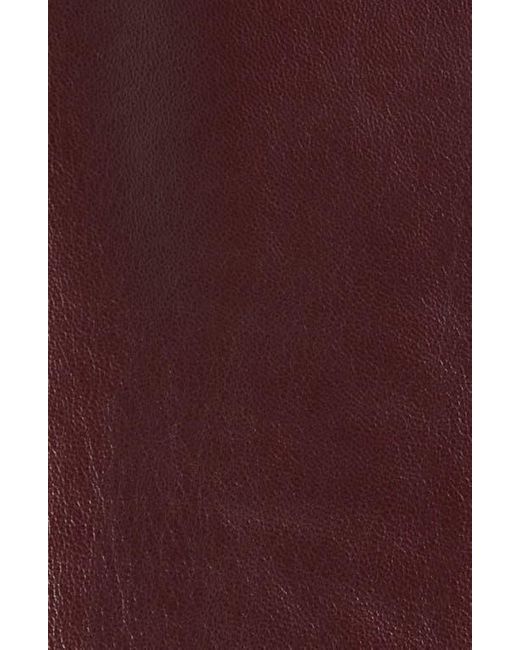 FFORME Red Selina Leather A-Line Skirt