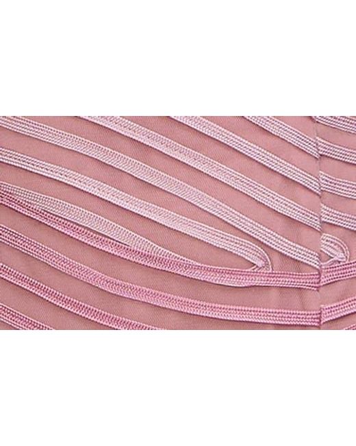 JS Collections Pink Julianna Soutache Cocktail Dress