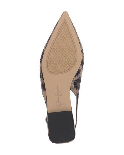 Jessica Simpson Multicolor Mezzah Slingback Pointed Toe Flat