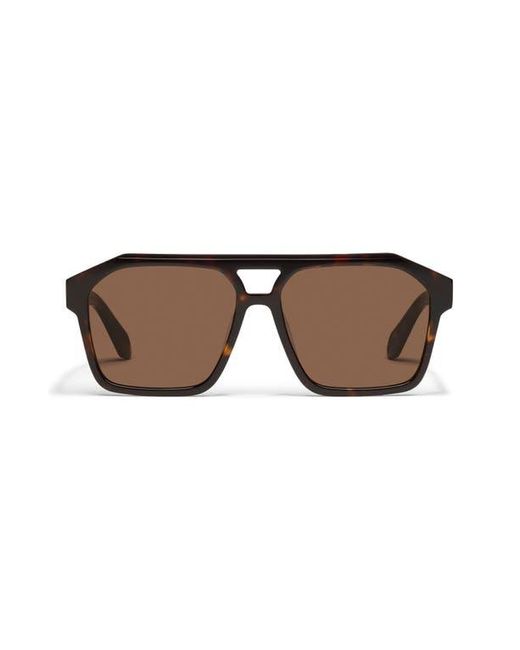 Quay Brown Soundcheck 57Mm Gradient Aviator Sunglasses for men