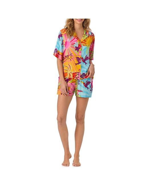 Room Service Pjs Red Print Short Pajamas