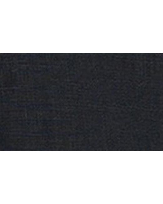 Madewell Blue Clean Button Tab Linen Shorts