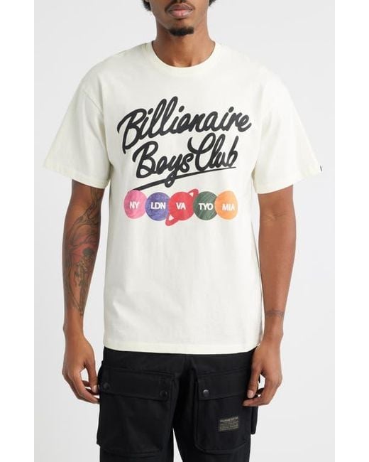 BBCICECREAM White Bb Align Cotton Graphic T-Shirt for men