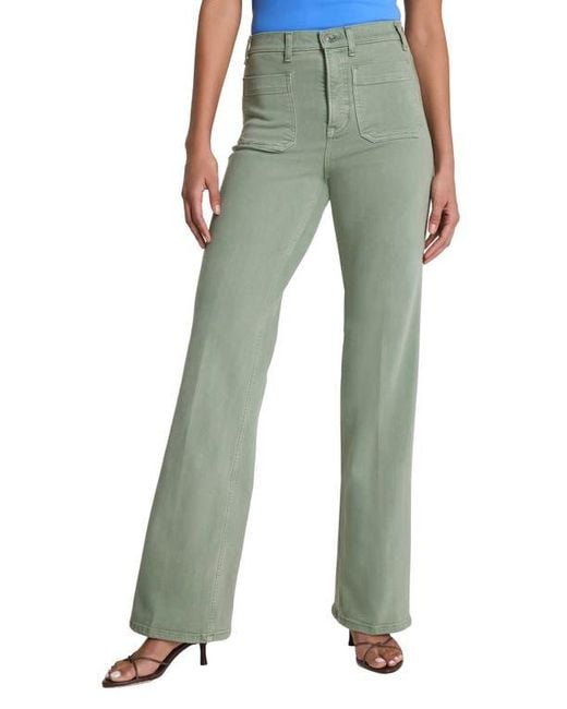 Spanx Green Spanxshape Authentic 360 Patch Pocket Easy Flare Jeans