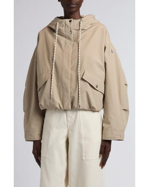 Moncler Natural Eucalyptus Hooded Down Jacket