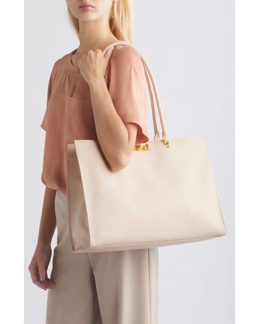 Rebecca Minkoff Amour Leather Tote in Natural Lyst