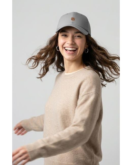 Alix White Pretzel Dad Cap