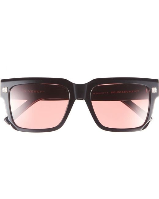 Givenchy Pink Gv Day Square Sunglasses