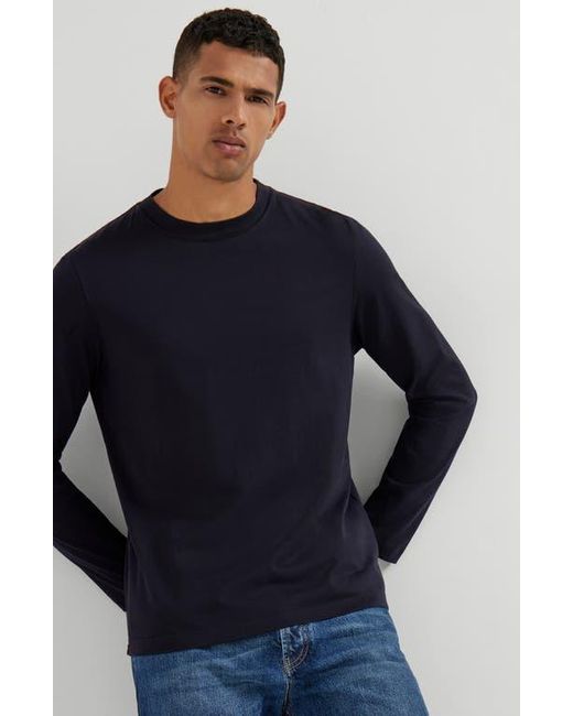 Brunello Cucinelli Blue Long Sleeve T-Shirt for men