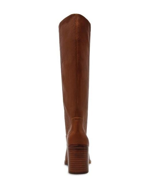 Steve Madden Brown Woodstock Knee High Boot