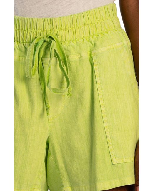 Kut From The Kloth Green Elastic Waist Shorts