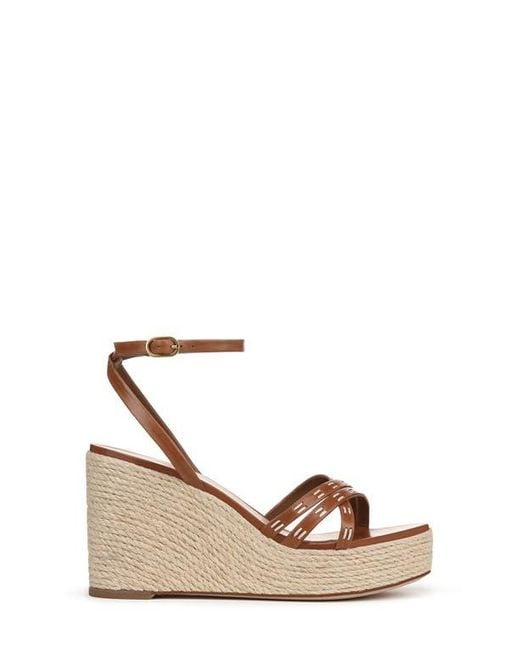 Veronica Beard Multicolor Philene Platform Wedge Sandal