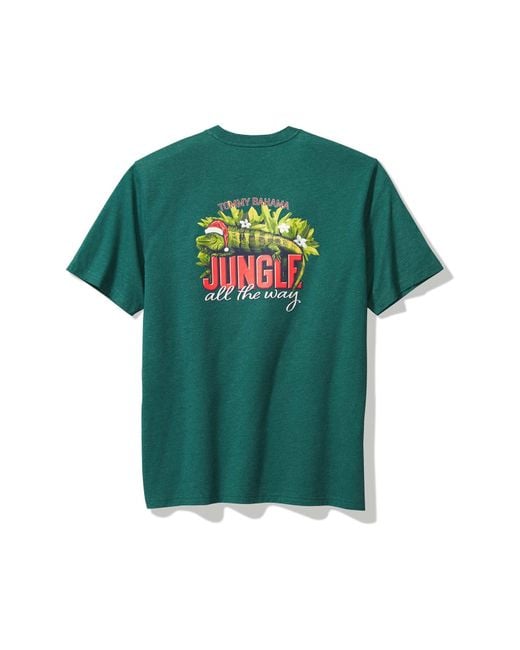 Tommy Bahama Green Jungle All The Way Graphic T-shirt for men