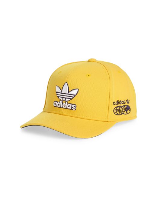 Adidas Yellow Modern Structure Snapback Hat for men