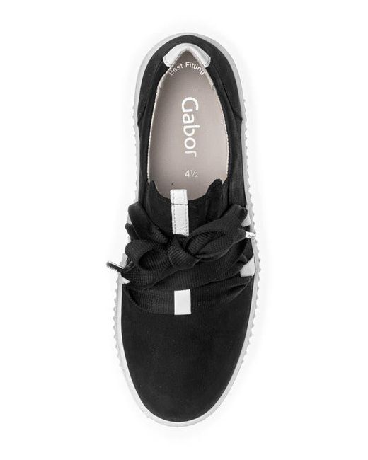 Gabor Black 43.333 Platform Sneaker
