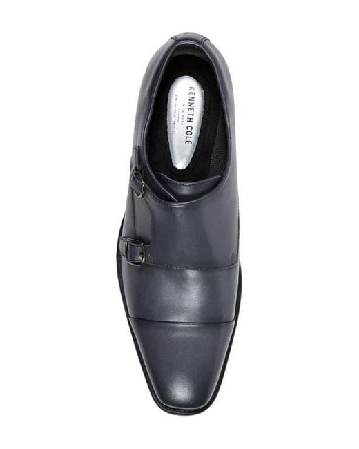 Kenneth Cole Gray Charles Double Monk Strap Shoe for men
