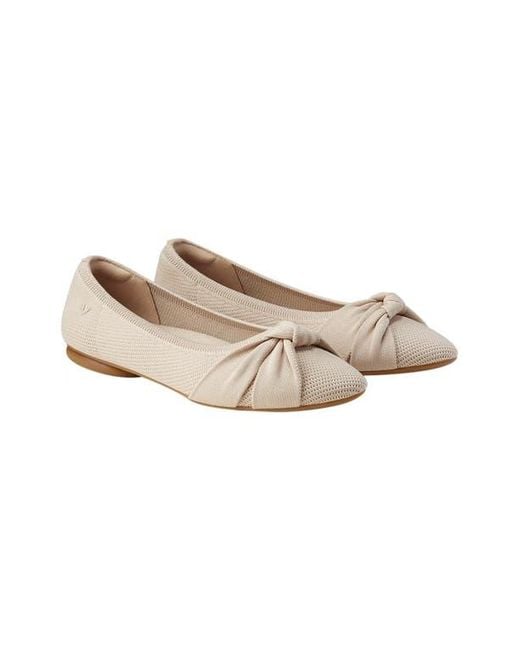VIVAIA Natural Toe Knotted Flats