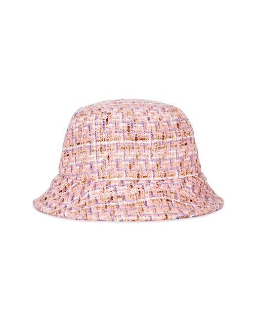 Kurt Geiger Pink Tweed Bucket Hat