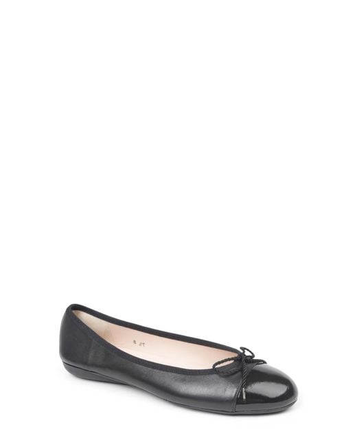 Paul Mayer Gray Best Cap Toe Ballet Flat