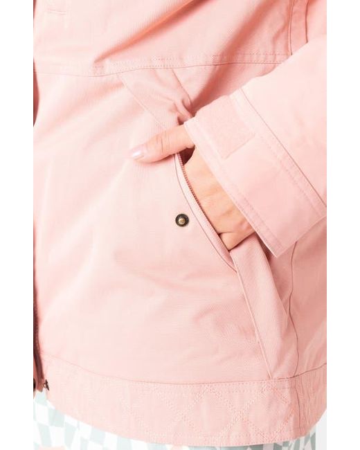 Roxy Pink Billie Water Resistant Hooded Insulated Jacket