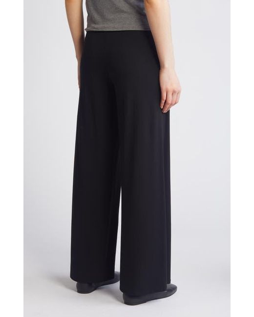 Eileen Fisher Black High Waist Wide Leg Pants