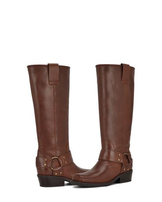 Nine West Brown Fawsta Knee Hight Boot