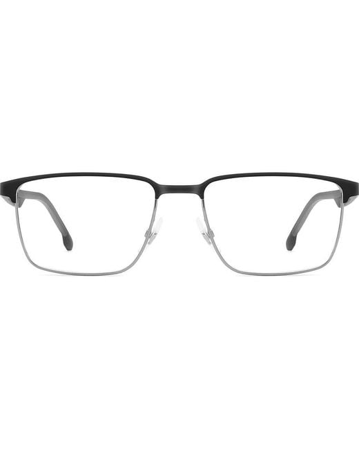 Carrera Metallic 55Mm Rectangular Optical Glasses for men