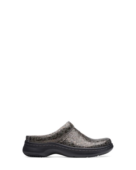 clarks knit collar clog