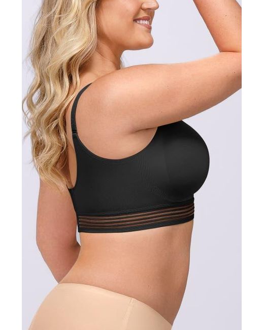 Shapellx Black Wireless Full Coverage Seamless Bra