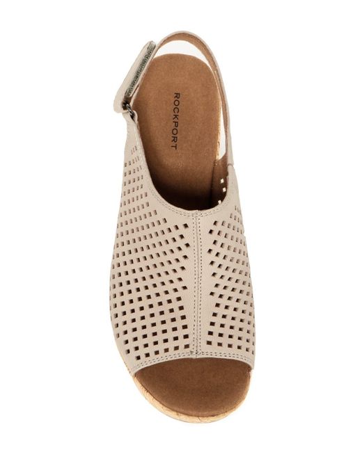 women's briah perforated slingback wedges