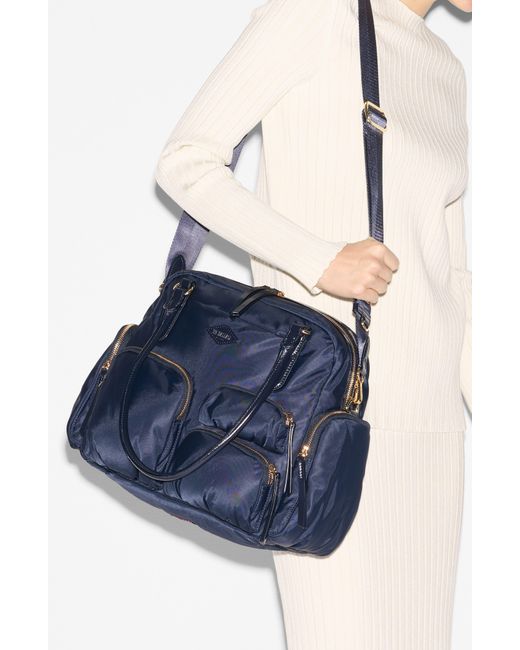 MZ Wallace Blue Chelsea Everyday Nylon Shoulder Bag
