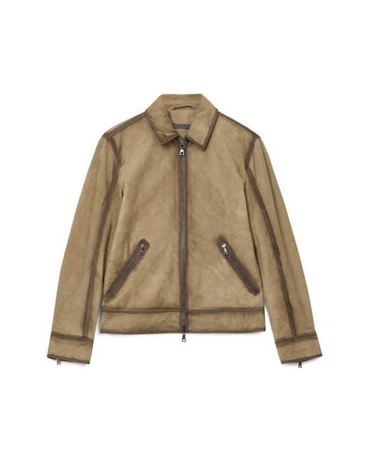 John Varvatos Natural Benjamin Suede Jacket for men