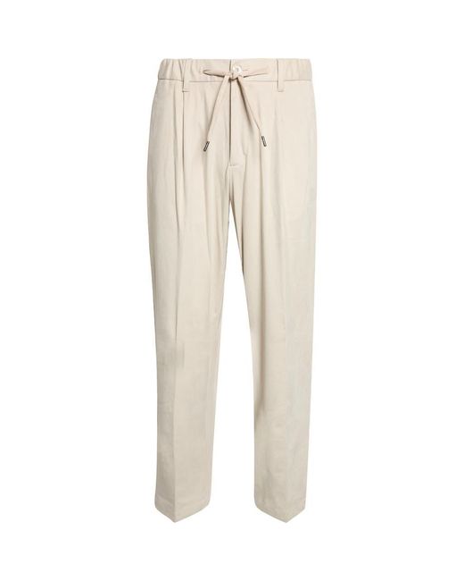 Herno Natural Suede Effect Pants for men