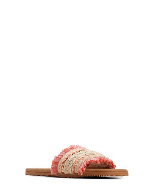 Roxy Pink Positano Slide Sandal