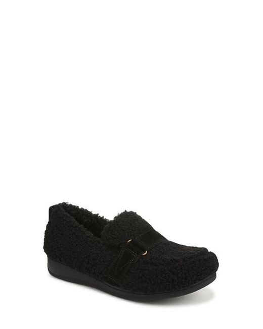 Vionic Black Imogen Faux Shearling Clog