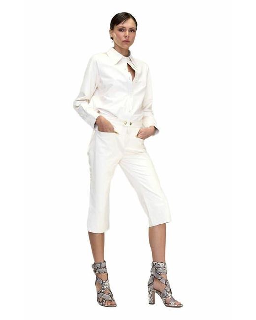 Cynthia Rowley Multicolor Leather Capris