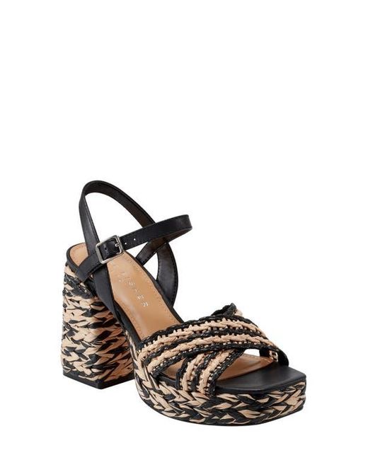 Marc Fisher Natural Juliey Ankle Strap Platform Sandal