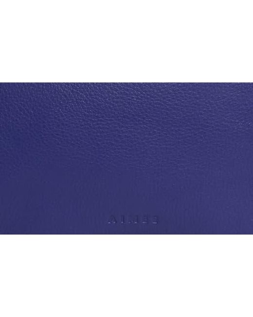Aimee Kestenberg Blue Famous Leather Large Crossbody Bag