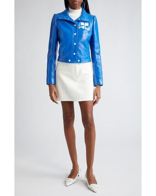 Courreges Blue Re-Edition Vinyl Jacket