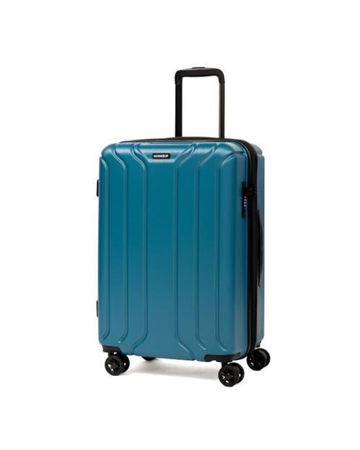 NONSTOP Blue New York 3-Piece Expandable Spinner Luggage Set And 3-Piece Packing Cube Set