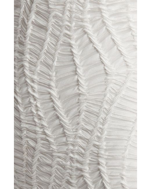 Rare London White Textured Maxi Dress