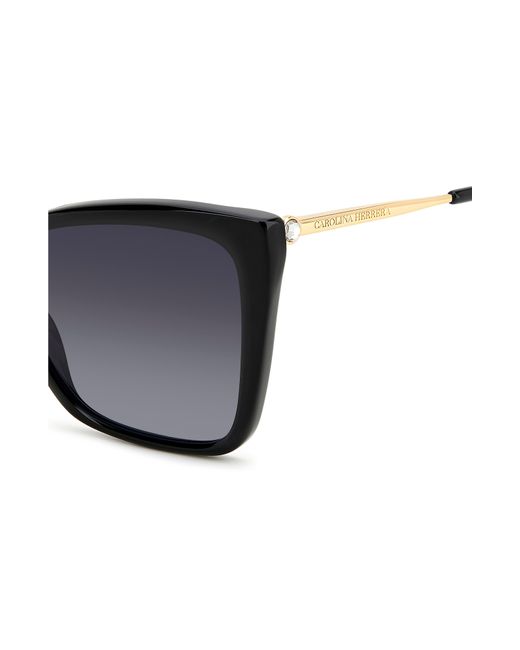 Carolina Herrera Black 57mm Cat Eye Sunglasses