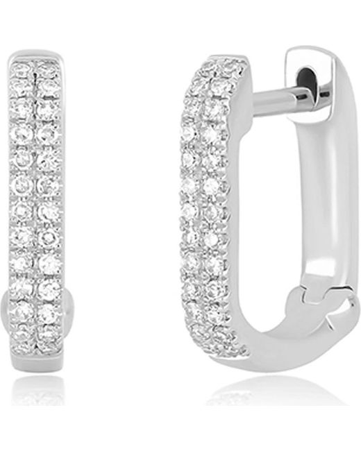 EF Collection Multicolor Mini Lola Diamond Huggie Hoop Earrings